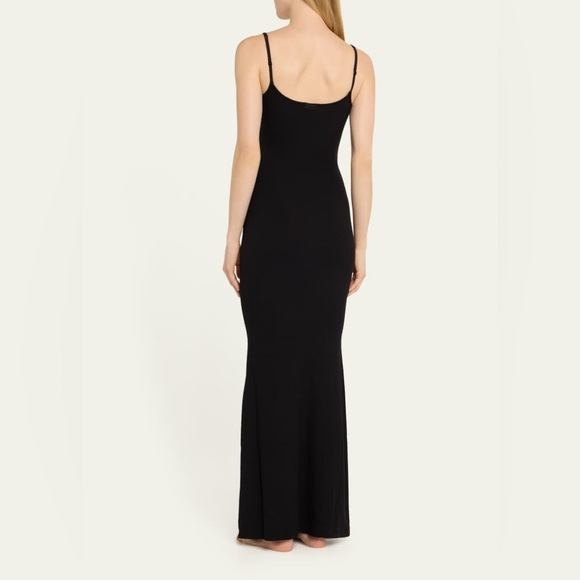SKIMS Soft Lounge Long Slip Dress Onyx / Black Large - Picture 2 of 10